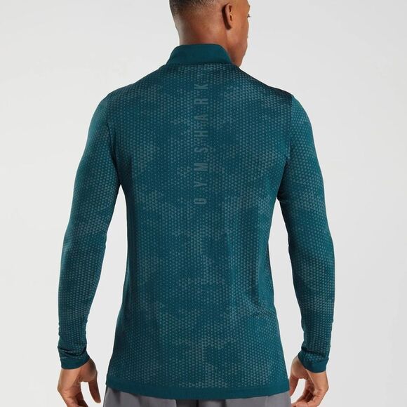 Gymshark SPORT SEAMLESS 1/4 ZIP‎ Grey Small NWT in packaging - Picture 3 of 10